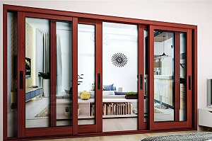 Cửa nhôm kính vân gỗ